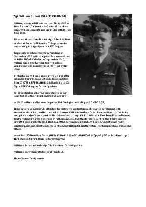 A preview of a PDF biography for Dil, William Robert